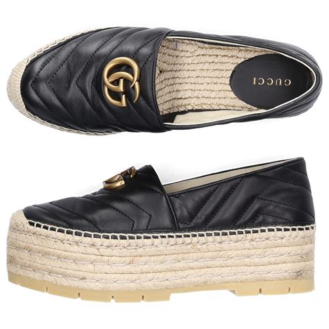 gucci espadrilles damen schwarz|gucci espadrilles women us.